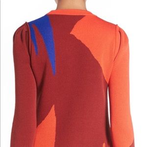 Proenza Schouler Broken Triangle Jacquard Knit Crew Neck Top